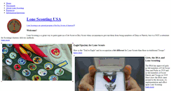 Desktop Screenshot of lonescouting.org
