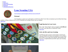 Tablet Screenshot of lonescouting.org